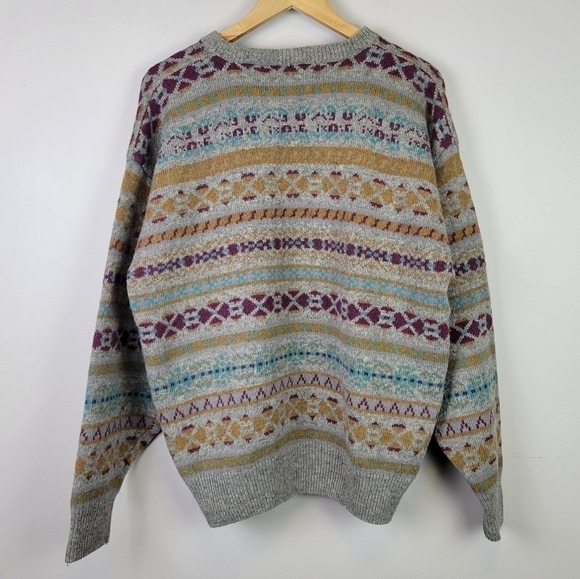 VINTAGE McGregor Shetland Wool Sweater XL - Picture 7 of 13